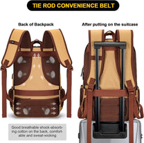 Anti-Theft Canvas Laptop Backpack With USB Port For Laptops Up To 17.3 Inches