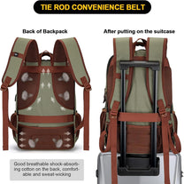 Anti-Theft Canvas Laptop Backpack With USB Port For Laptops Up To 17.3 Inches