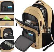 Anti-Theft Laptop Backpack With USB Charging Port