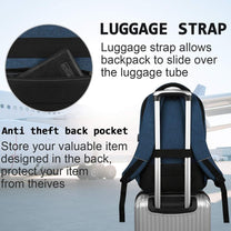 Anti-Theft Laptop Backpack With USB Charging Port