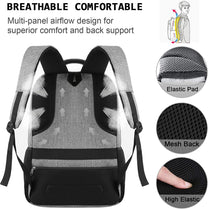 Anti-Theft Laptop Backpack With USB Charging Port