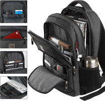 Anti-Theft Laptop Backpack With USB Charging Port