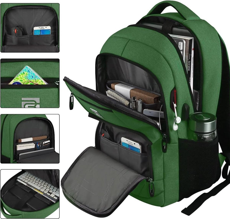 Anti-Theft Laptop Backpack With USB Charging Port