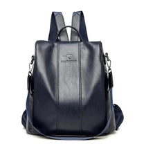 Anti-Theft PU Leather Backpack For Women With RFID Protection