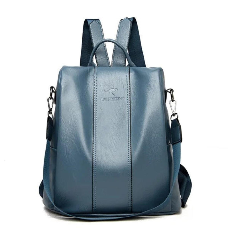 Anti-Theft PU Leather Backpack For Women With RFID Protection