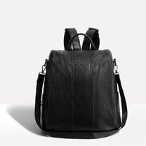 Anti-Theft PU Leather Backpack For Women With RFID Protection