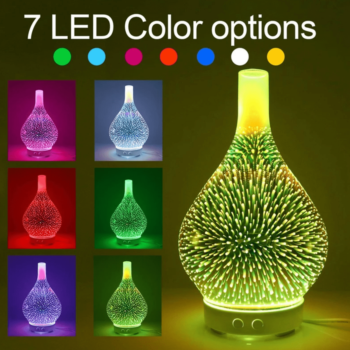 Aromatherapy Diffuser With LED Mood Lighting And 12-Hour Runtime