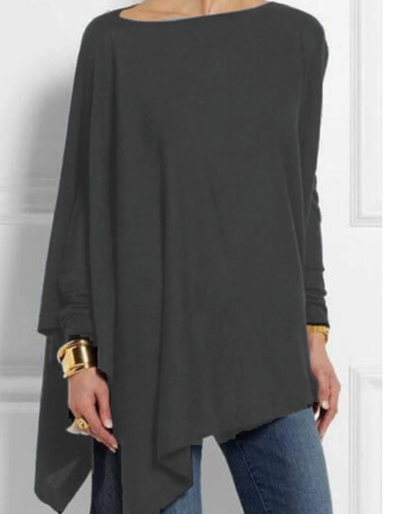 Asymmetrical Lightweight Sweater for Women