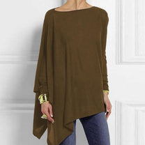 Asymmetrical Lightweight Sweater for Women