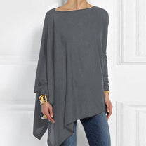 Asymmetrical Lightweight Sweater for Women