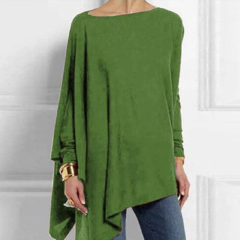 Asymmetrical Lightweight Sweater for Women