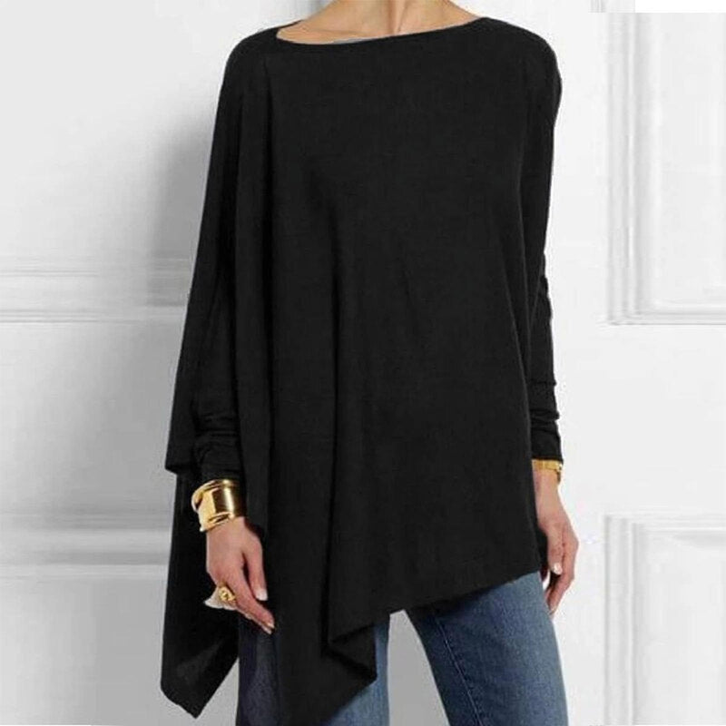 Asymmetrical Lightweight Sweater for Women