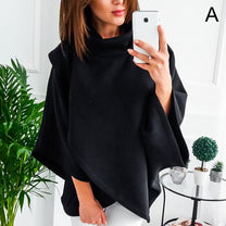 Asymmetrical Oversized Roll-Neck Jumper For Women