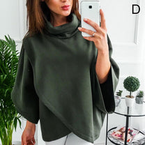 Asymmetrical Oversized Roll-Neck Jumper For Women