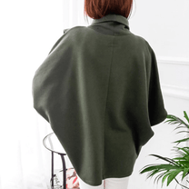 Asymmetrical Oversized Roll-Neck Jumper For Women