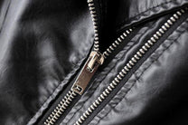 Asymmetrical Zip Black PU Leather Biker Jacket