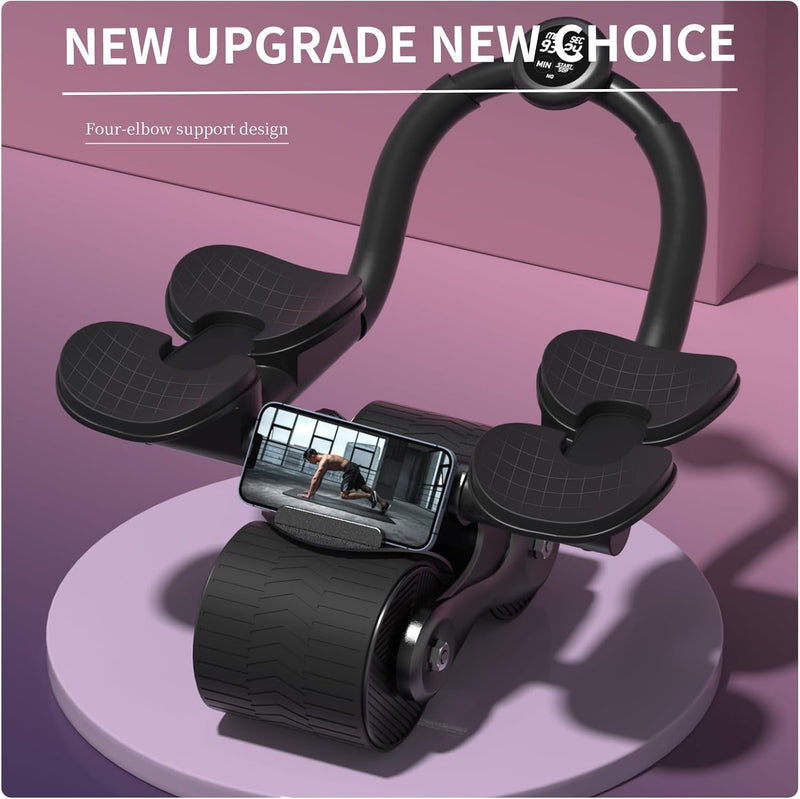 Automatic Return Ab Roller With Knee Pad