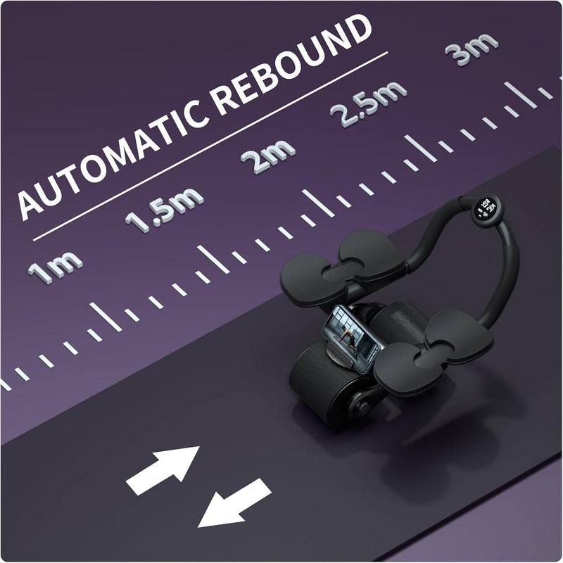 Automatic Return Ab Roller With Knee Pad