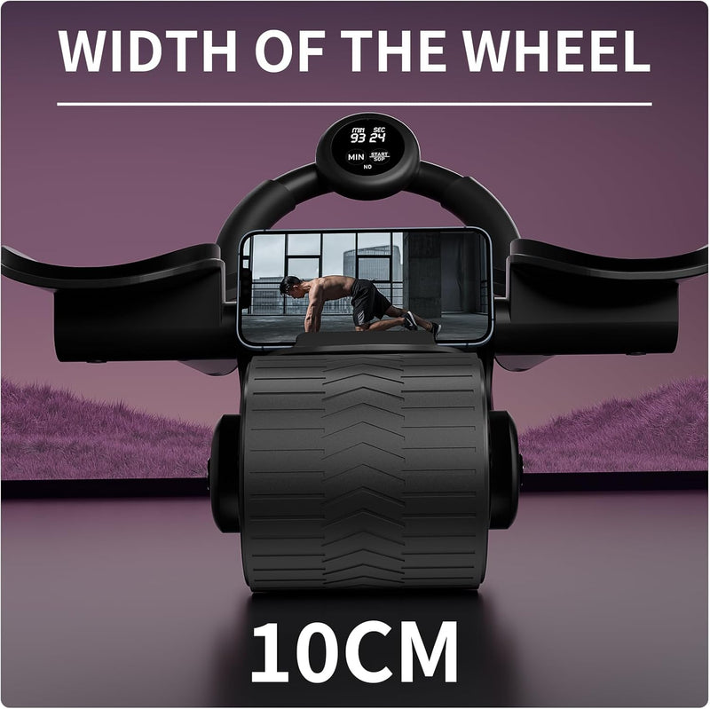 Automatic Return Ab Roller With Knee Pad