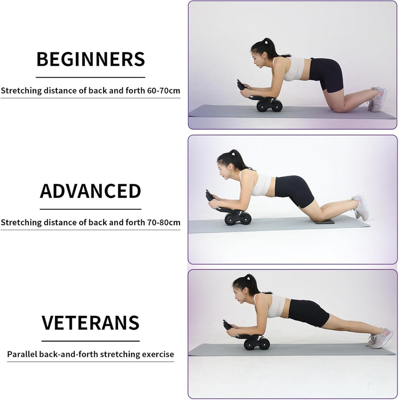 Automatic Return Ab Roller With Knee Pad
