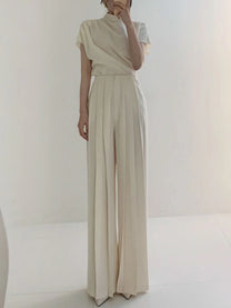Pleated Long Pants