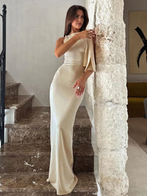 Knotted Sleeveless Maxi Dress