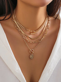 4pcs Stacking Pendant Necklace