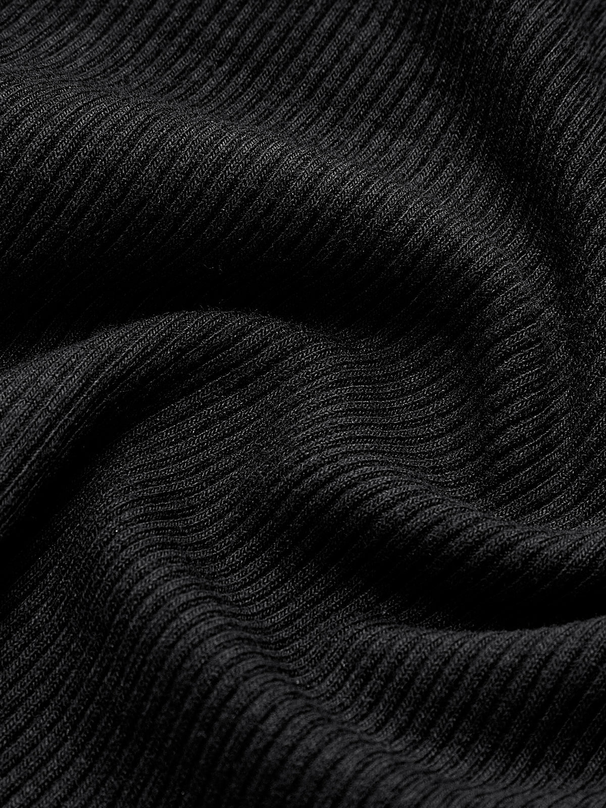 Long-Sleeve Ribbed Crew Neck Top
