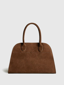 Side-Buckle Top Handle Tote Bag