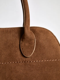 Side-Buckle Top Handle Tote Bag