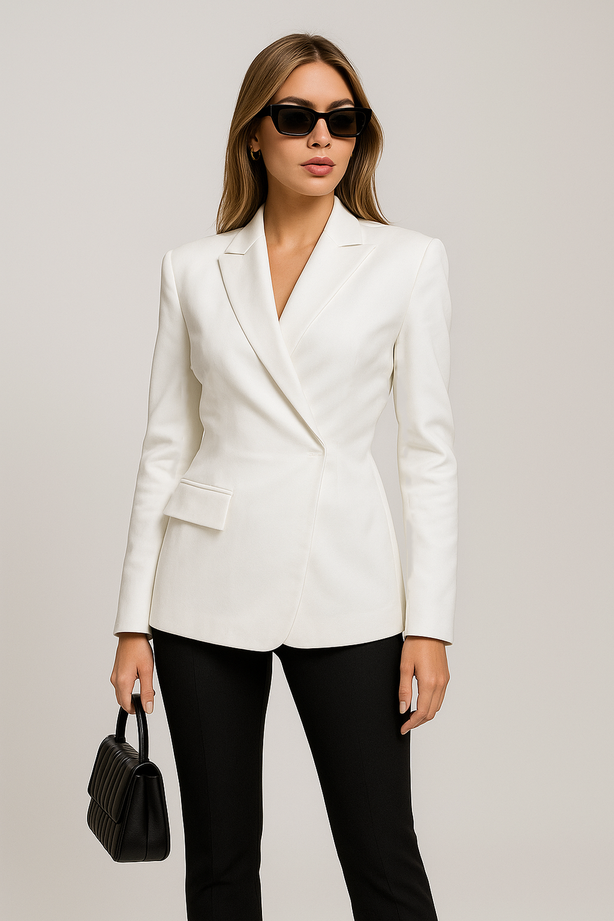 Backless Blazer – Notched Collar