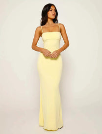 Backless Bodycon Maxi Dress For Evening Events