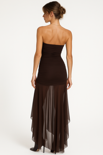 Backless High Waist Maxi Dress