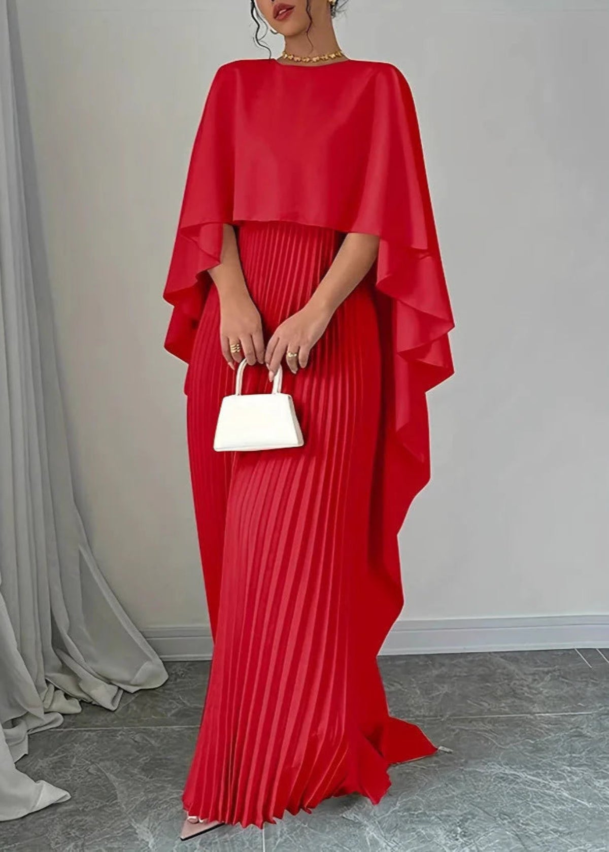 Batwing Sleeve Maxi Dress