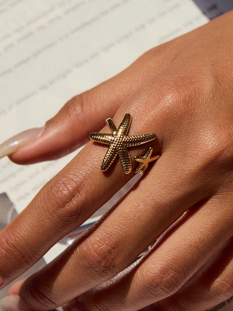 Beach Style Starfish Ring