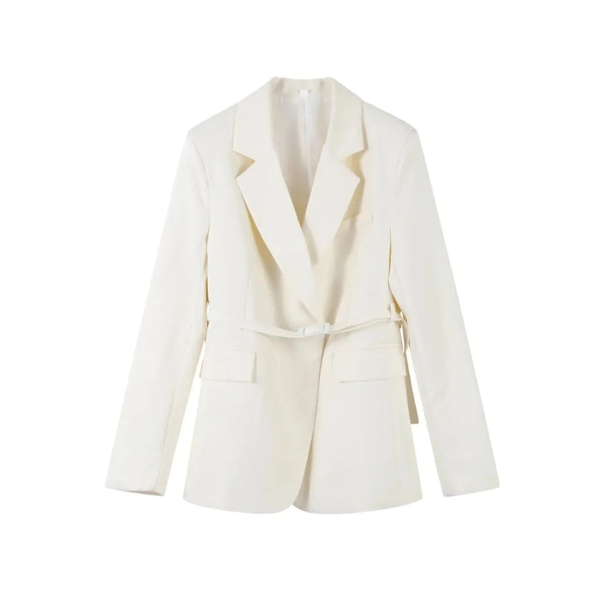 Belted Blazer &amp; Wide-Leg Trouser Suit Set