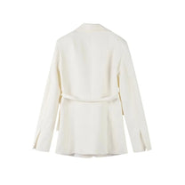 Belted Blazer &amp; Wide-Leg Trouser Suit Set