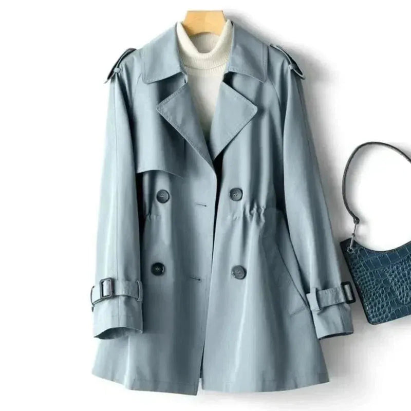 Belted Double-Breasted Trench Coat for Women