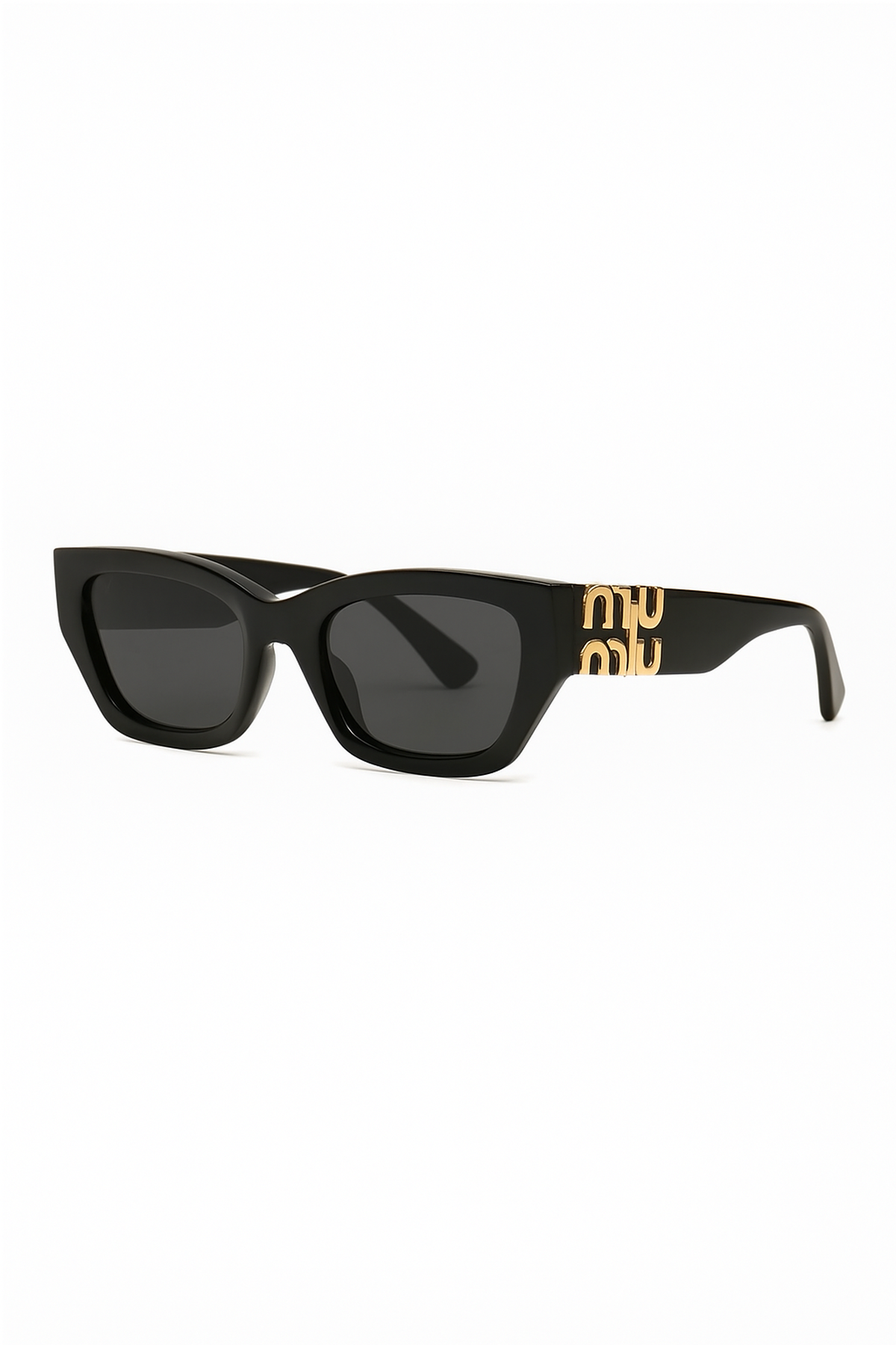Black Cateye Square Sunglasses