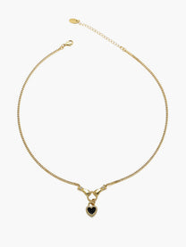 Black Heart Pendant Necklace