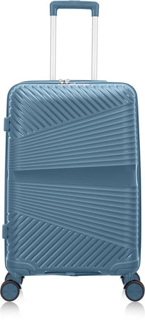 Blue Hard-Shell Suitcase With TSA Lock And 360° Spinner Wheels