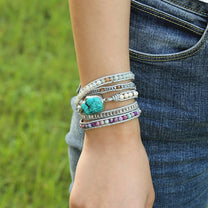Bohemian Amazonite Stone Bracelet