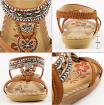 Bohemian Summer Sandals With Comfortable Fit