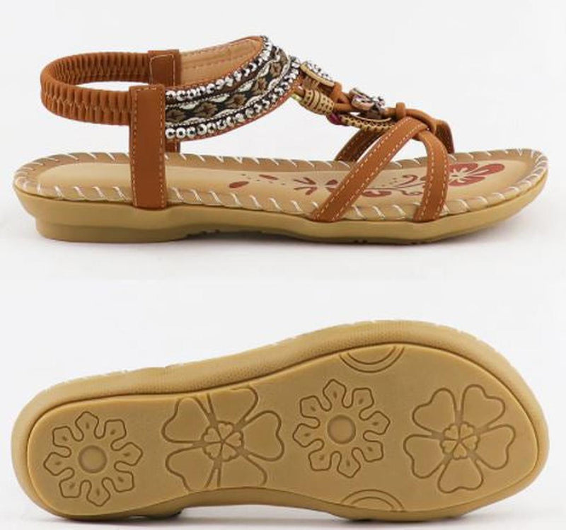 Bohemian Summer Sandals With Comfortable Fit