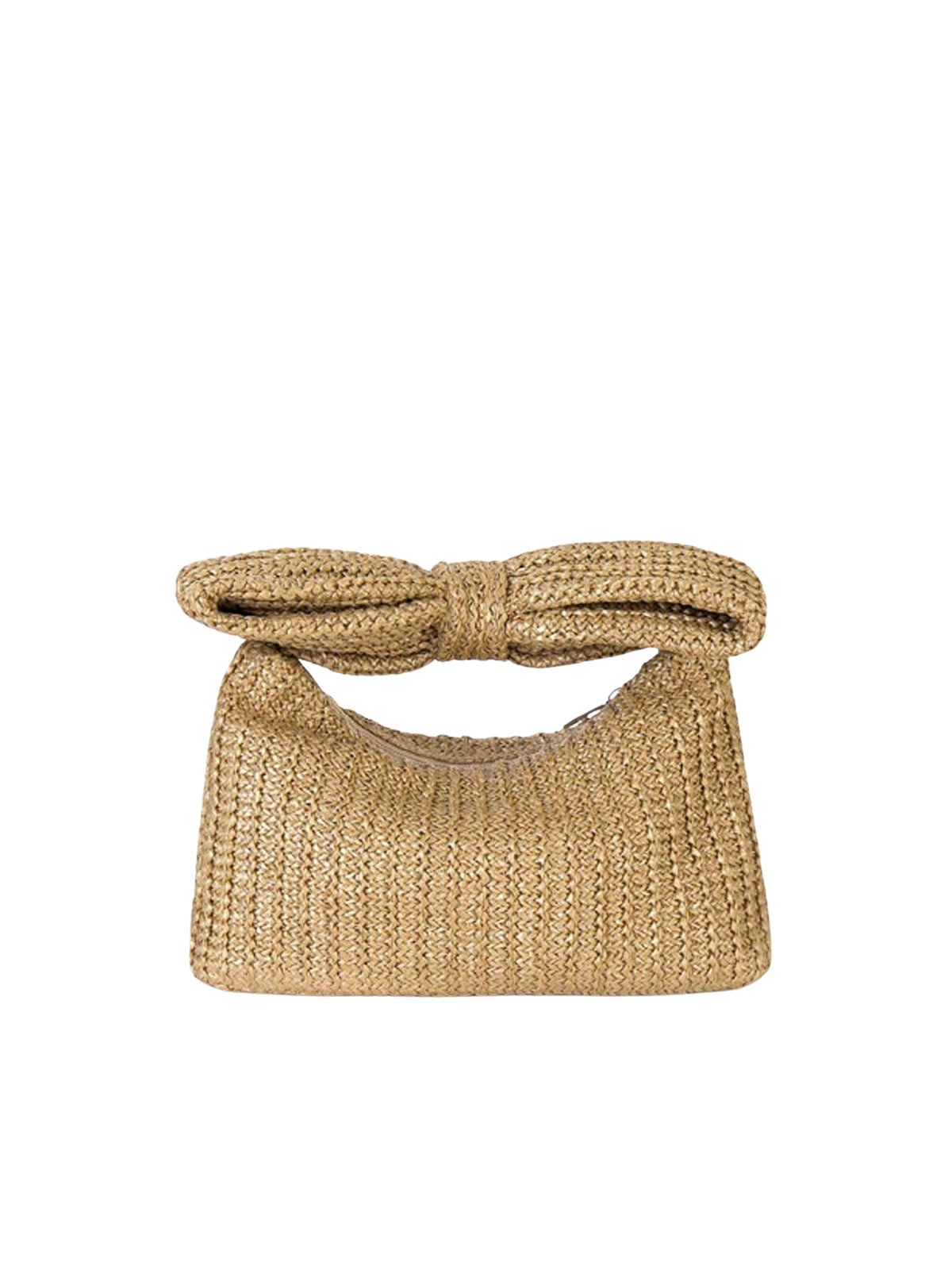Bowknot Straw Handbag