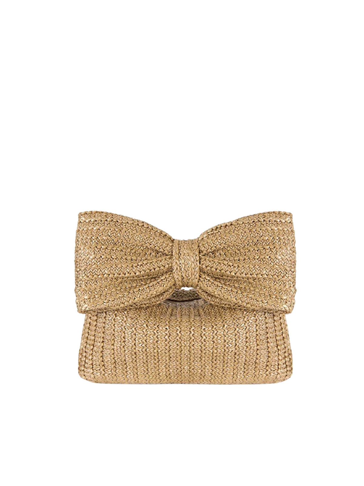 Bowknot Straw Handbag