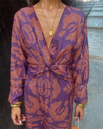 Breathable Floral All-Season Maxi Dress