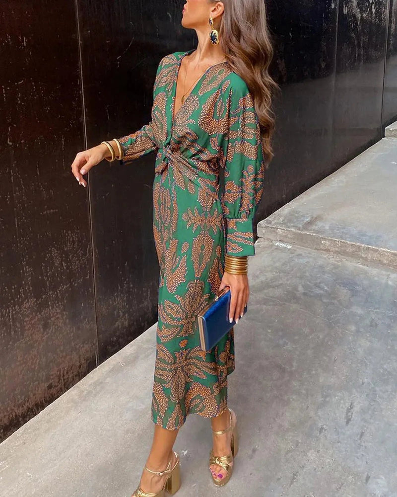 Breathable Floral All-Season Maxi Dress