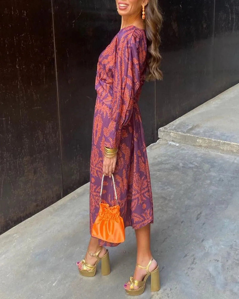 Breathable Floral All-Season Maxi Dress