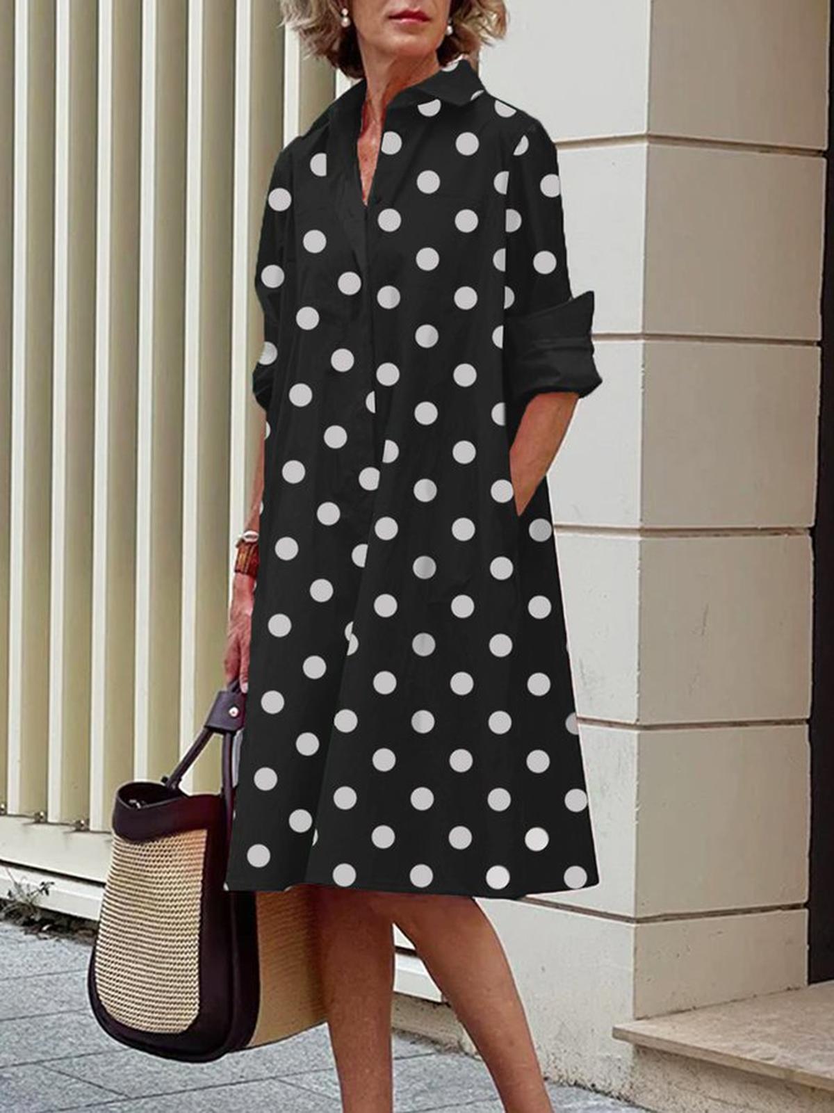 Black Polka Dot / S
